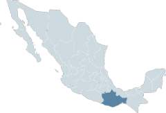 Mexikokarte Oaxaca